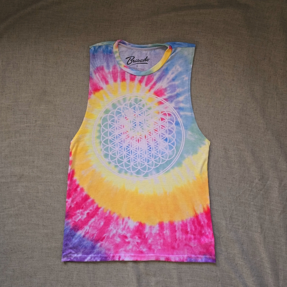 Bring me the Horizon BAND TieDye Rainbow Tank